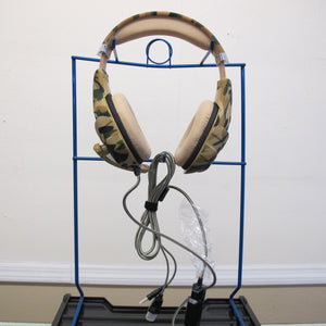 Beexellent Pro Gaming Headset GM-500 Camouflage w/ Blue Spikes