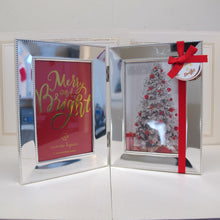 Load image into Gallery viewer, Nanette Lapore &quot;Merry &amp; Bright&quot; 4x6 Double Silver picture frame

