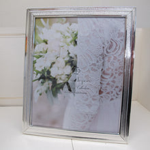 Load image into Gallery viewer, Nanette Lepore 8x10 Wedding collection Silver Photo Frame
